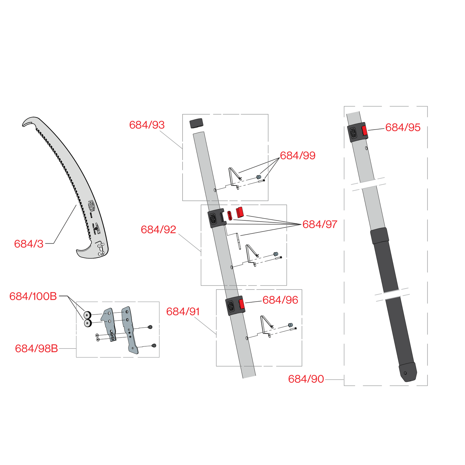 Spare parts for Felco 684