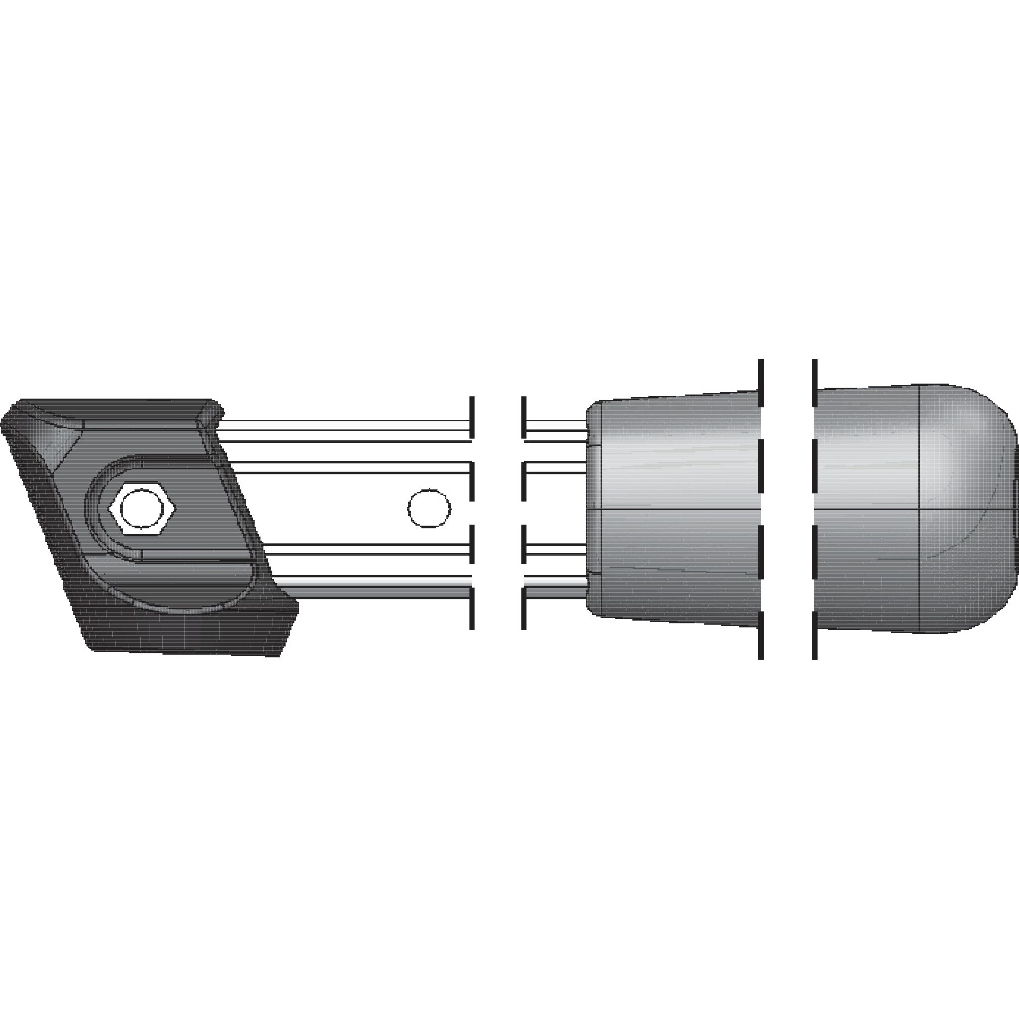 211/32 2 Complete handle assemblies - 36 cm (14.2 in.) - Product - Main View