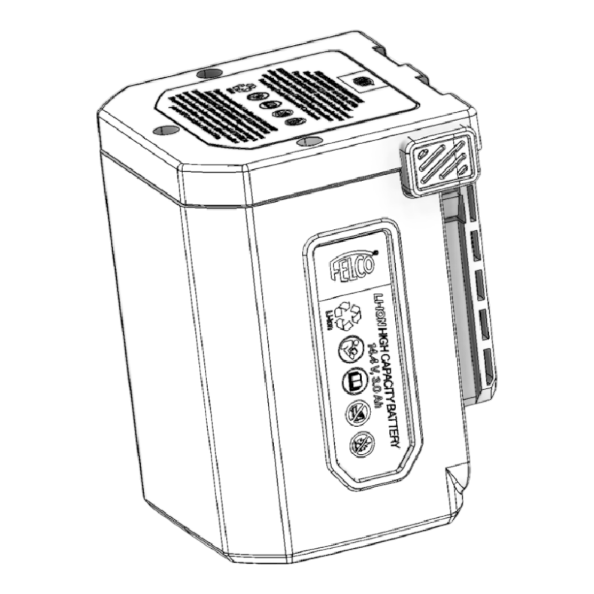 834/5 Batterie Li-Ion 14,4 V - 3,0 Ah - 43,2 Wh