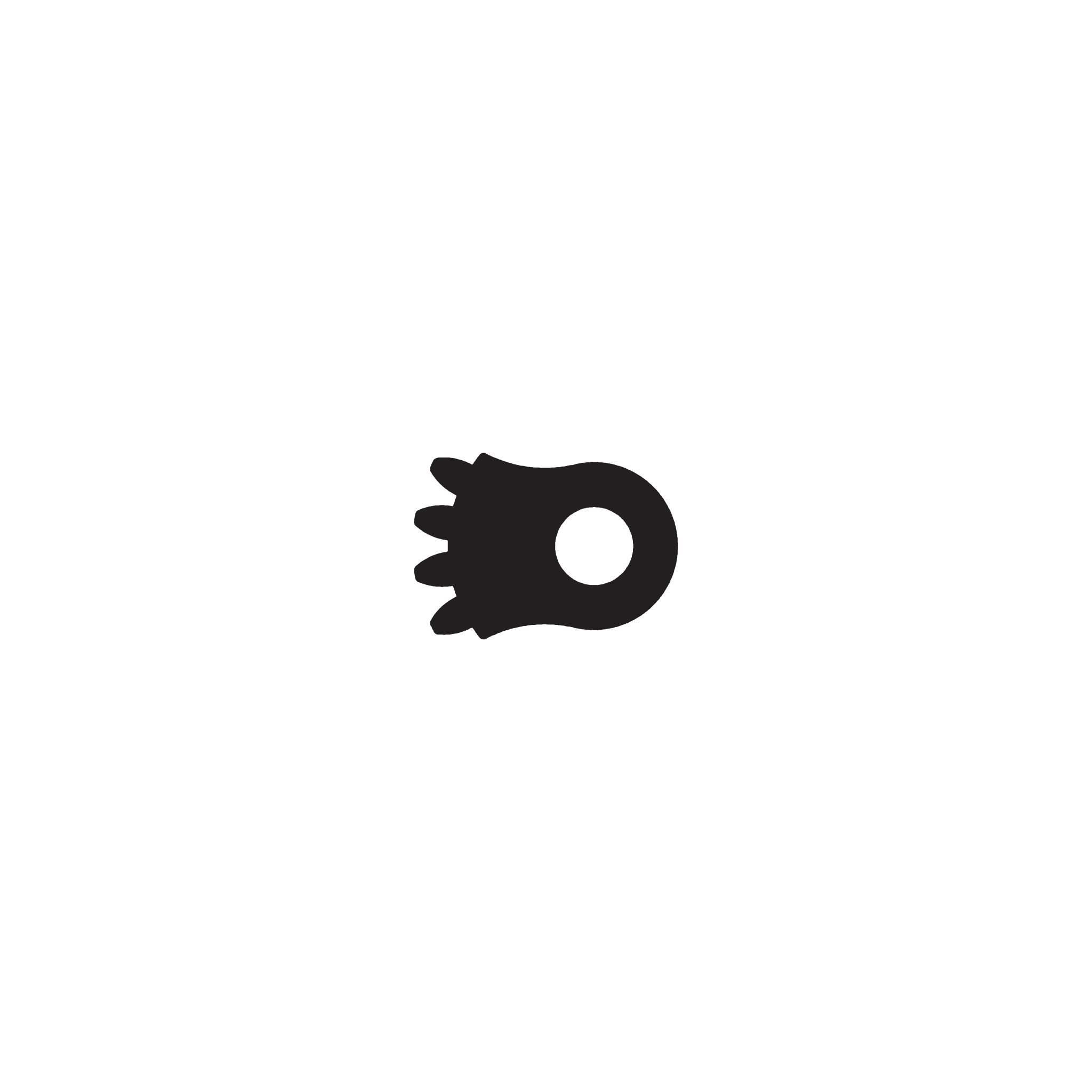 2/16 Toothed segment - Product - Main View