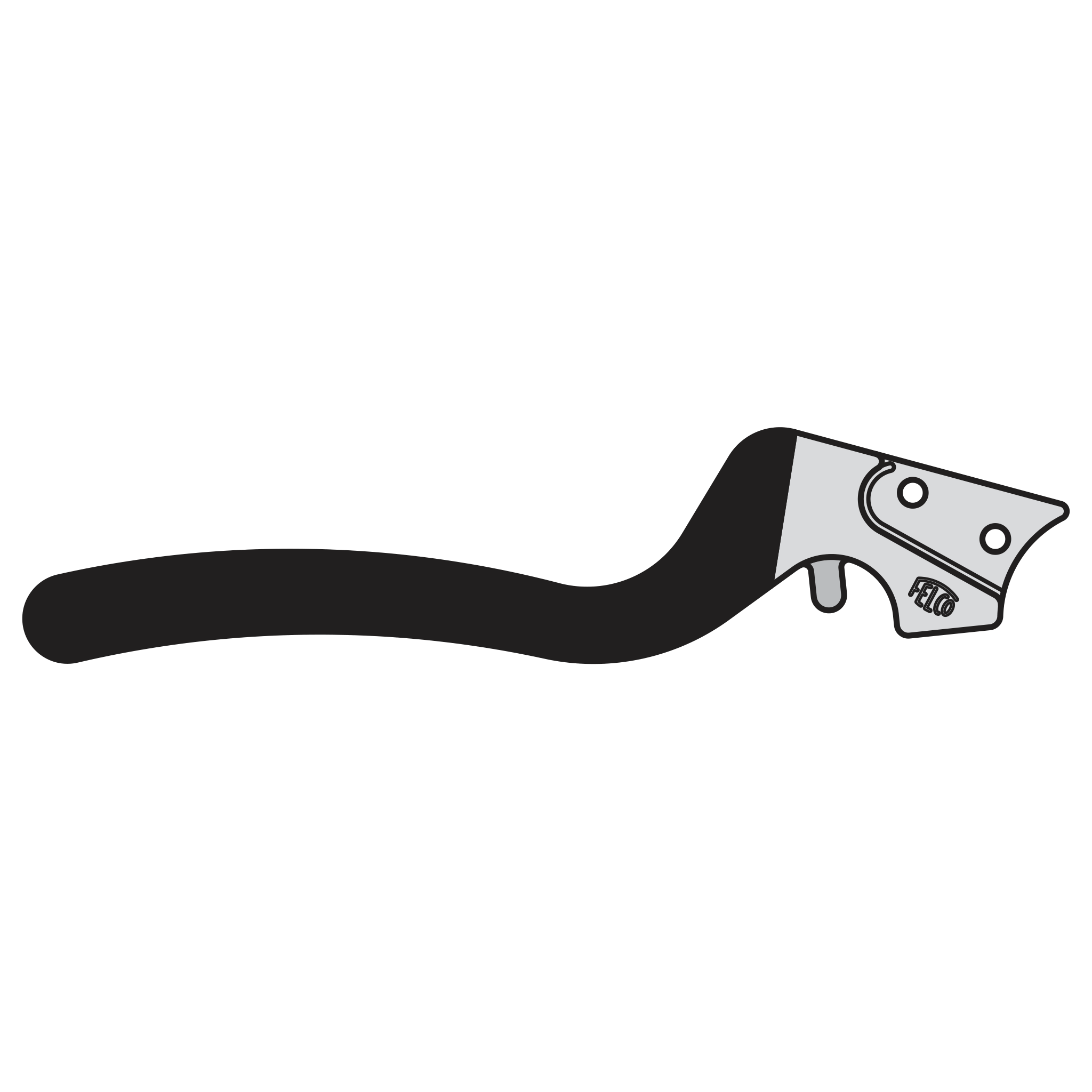 16/2 Handle without anvil-blade - Product - Main View