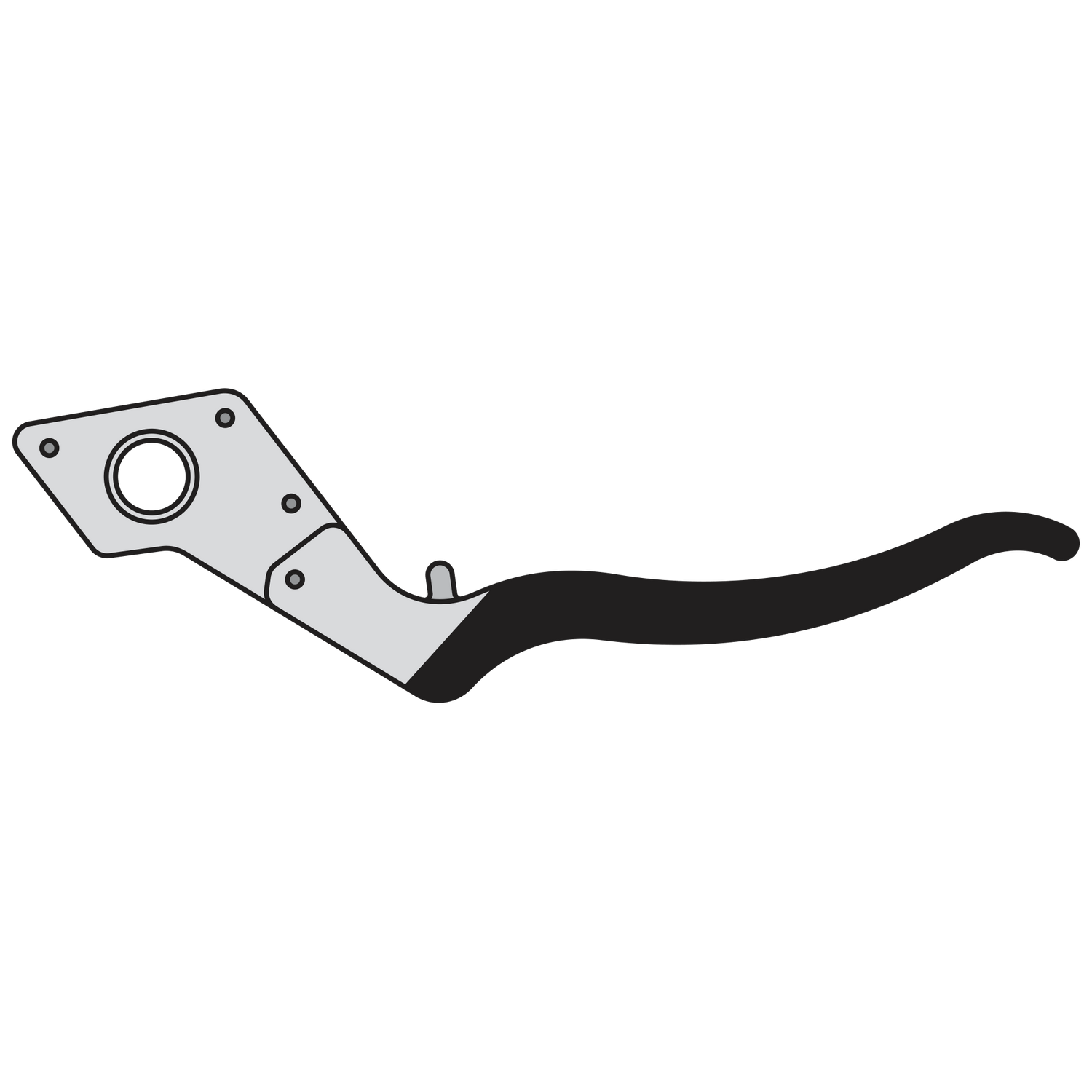 30/1 Complete handle assembly without blade - Product - Main View