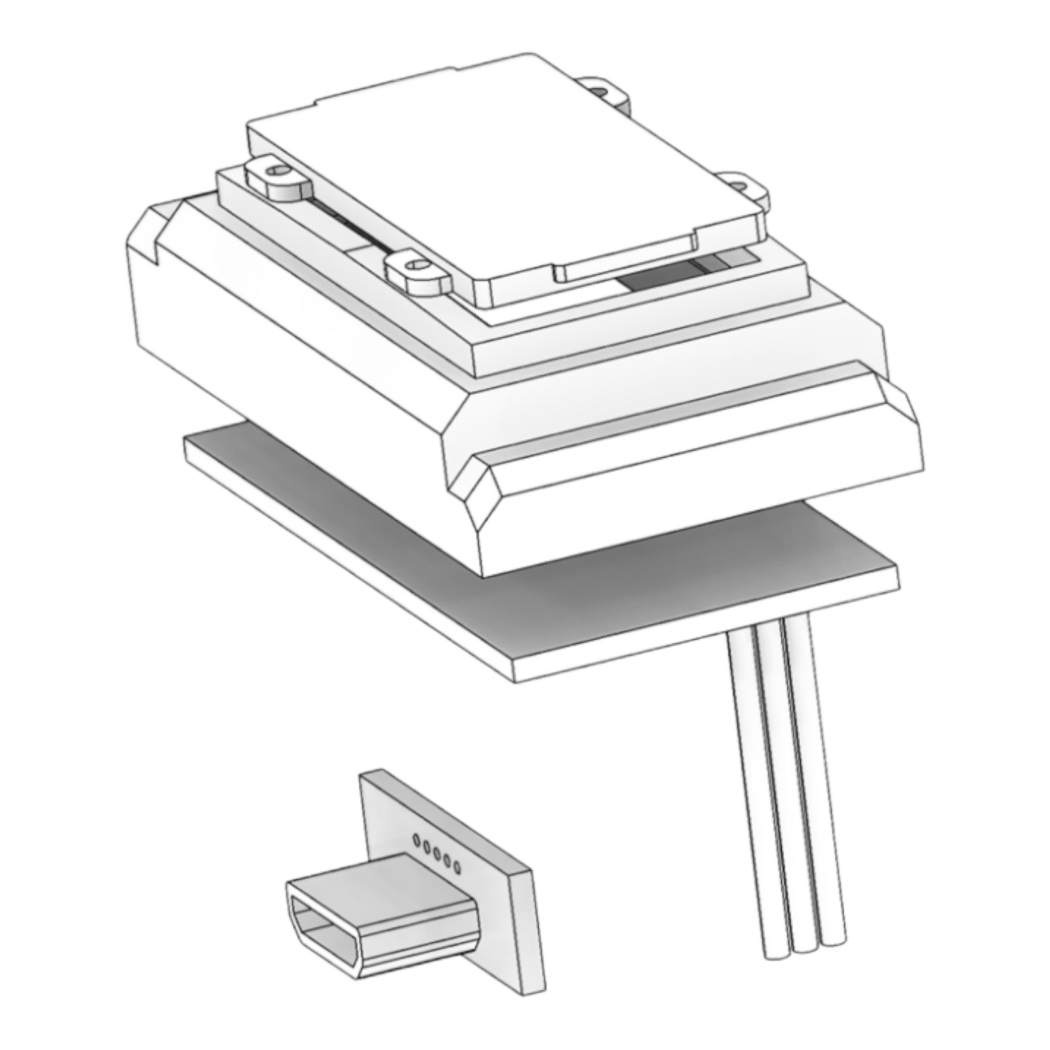 834/37 LCD PCB display