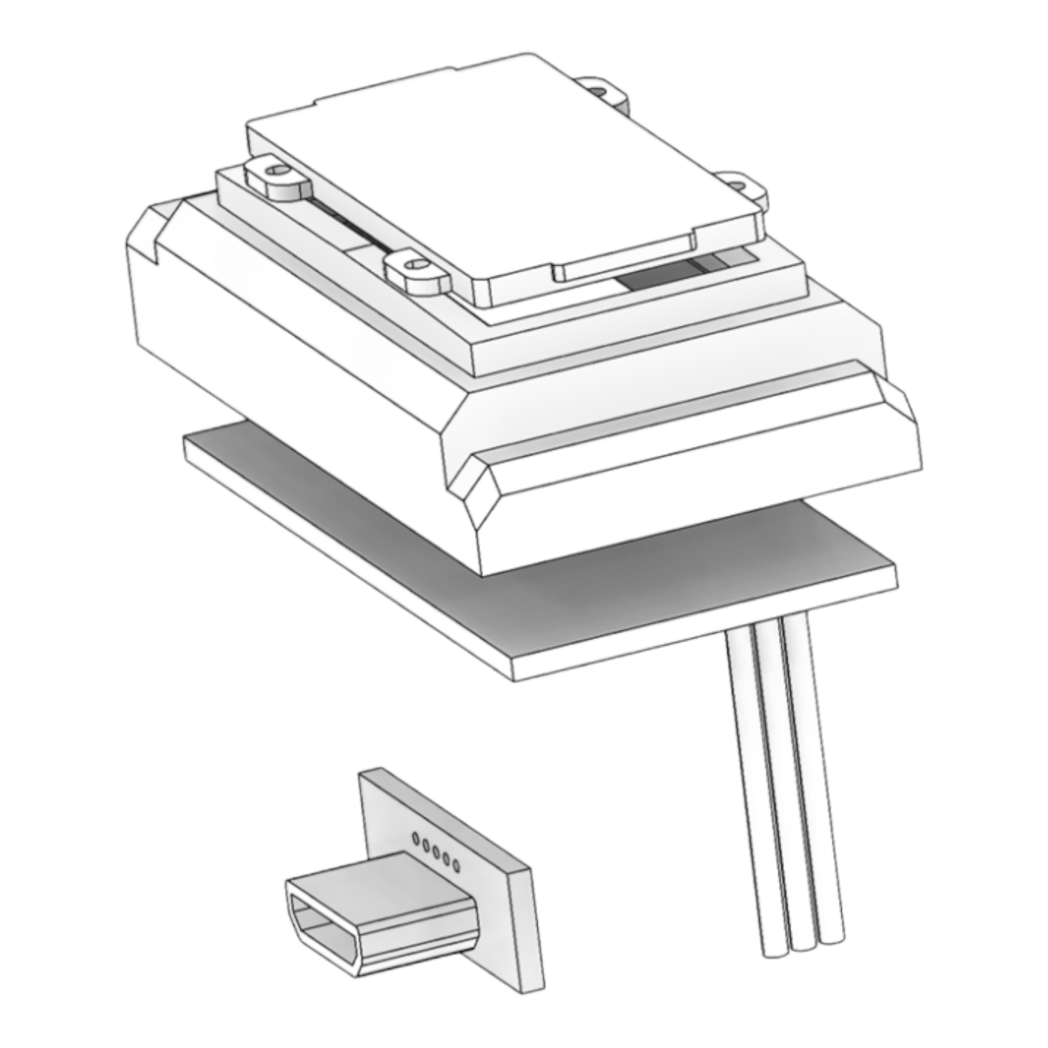 834/37 LCD PCB display