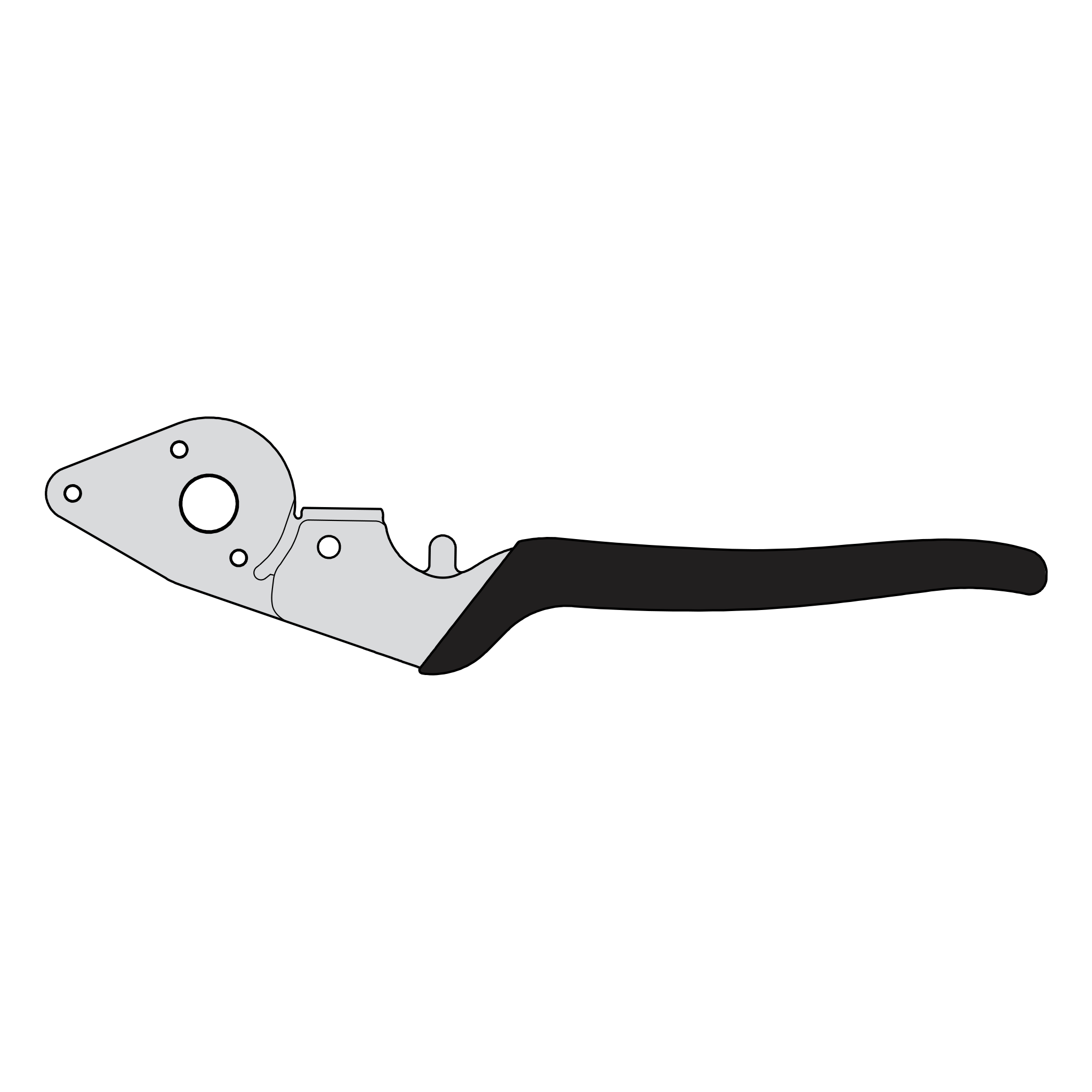 14/1 Complete handle assembly without blade - Product - Main View