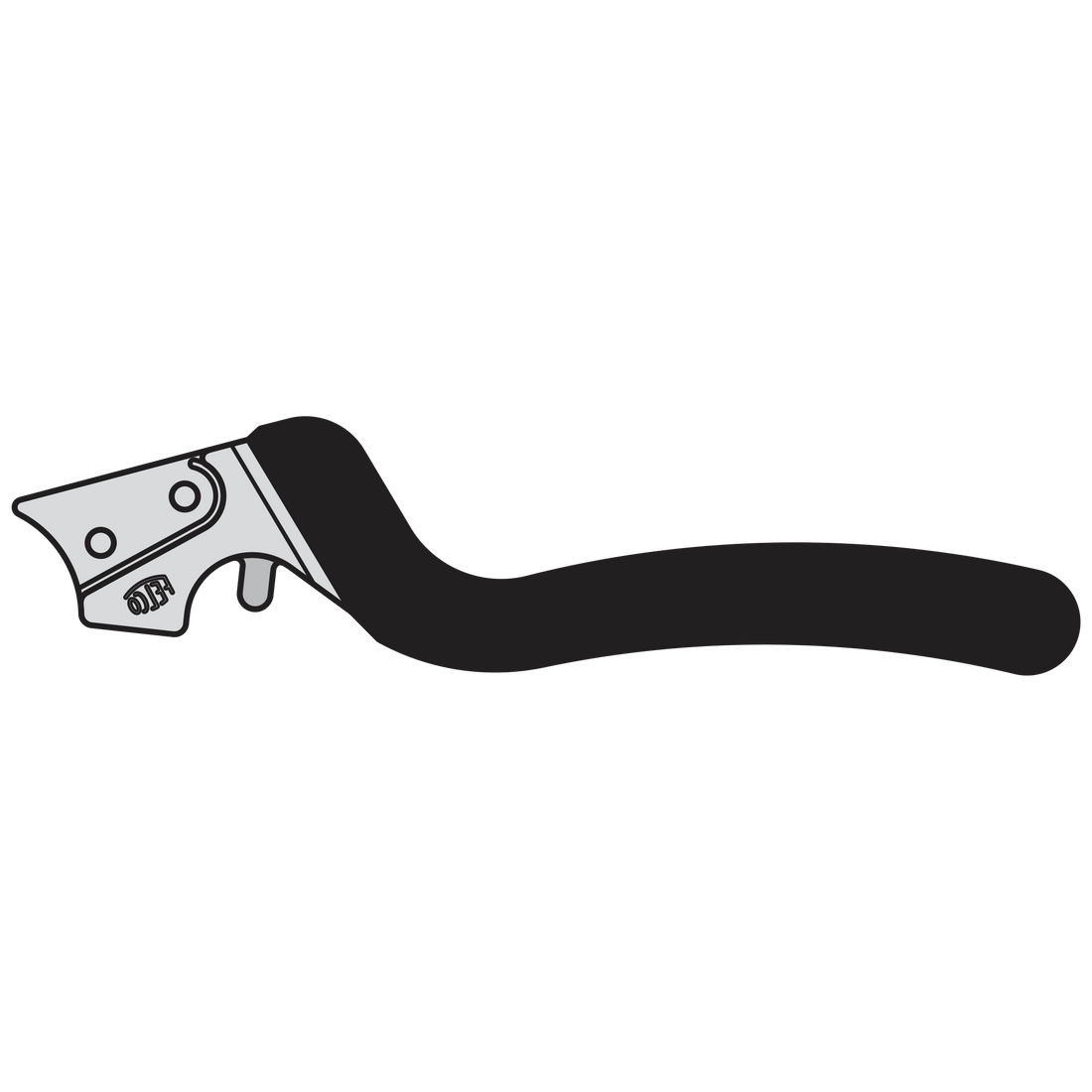 7/2 Complete handle assembly without counter blade - Product - Main View